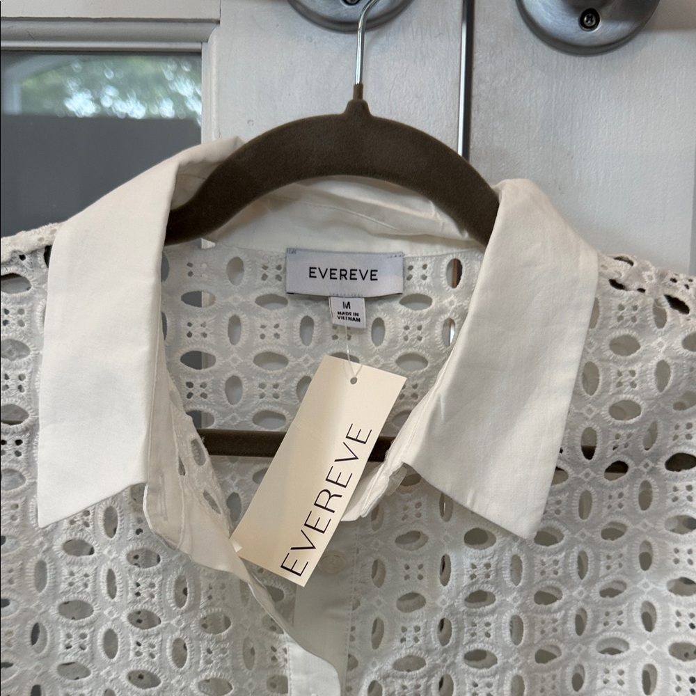 Evereve White Lace Blouse - Picture 2 of 4